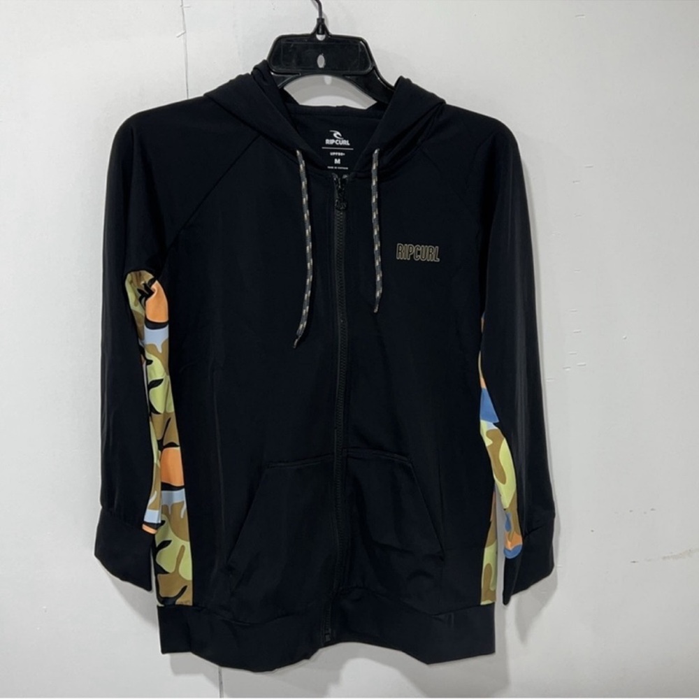 Rip Curl High Tide UPF Zip Through Long Sleeve Rash Vest, M